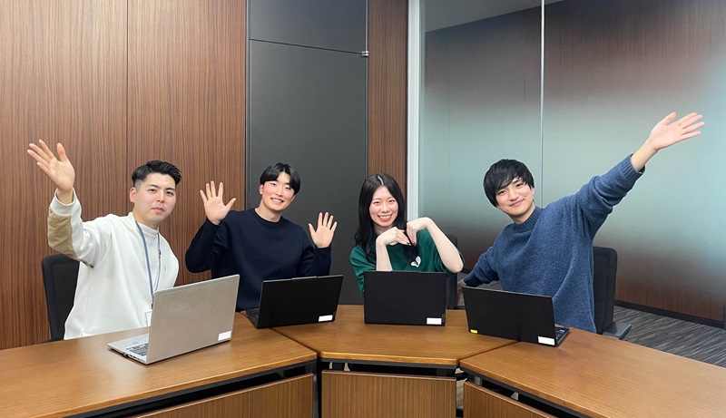 オプテージの社員座談会の参加メンバー